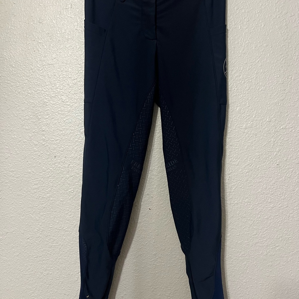 Free Ride Equestrian Medium Lux breech Navy Full Seat